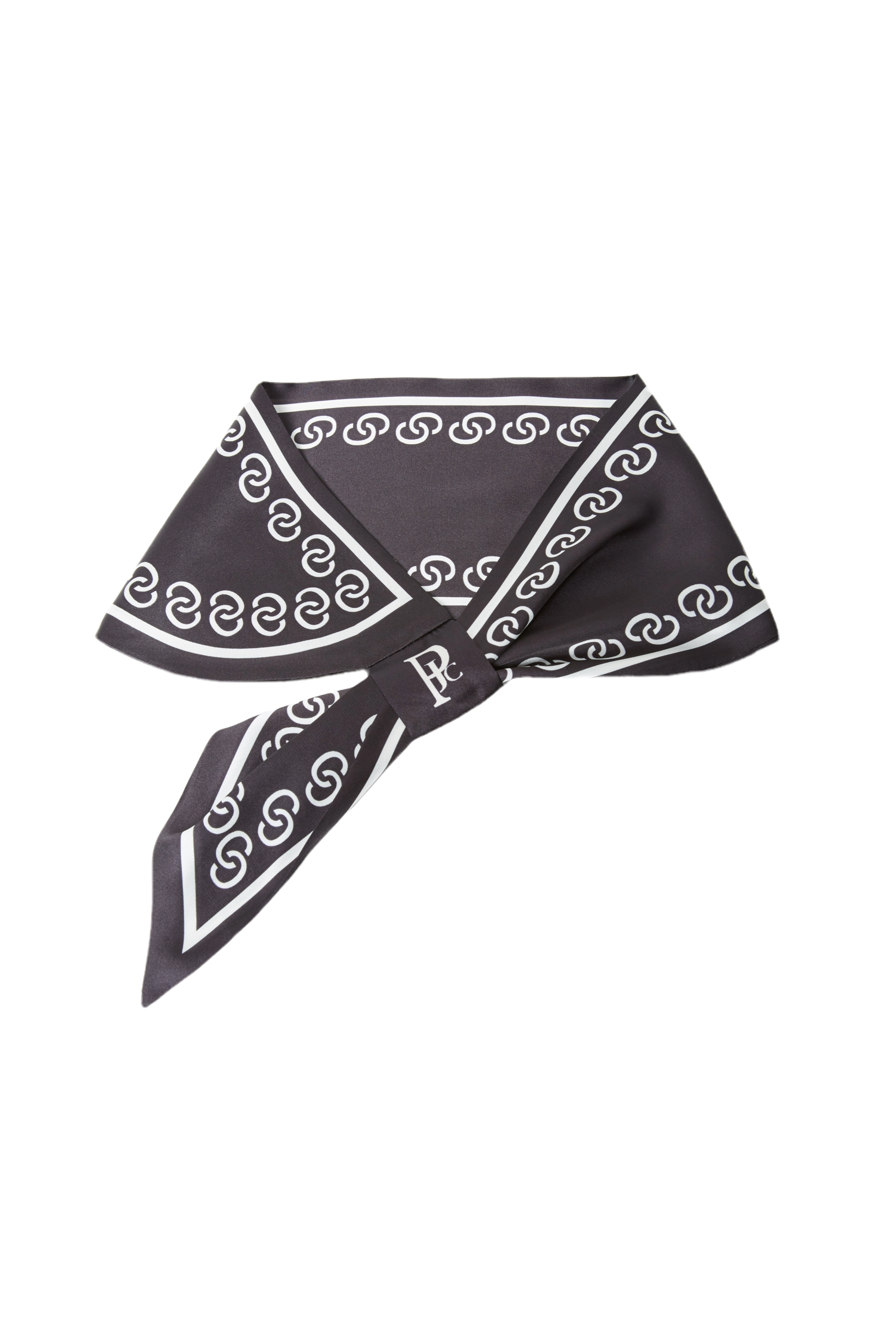 Black Infinity Ring Vintage Neckerchief