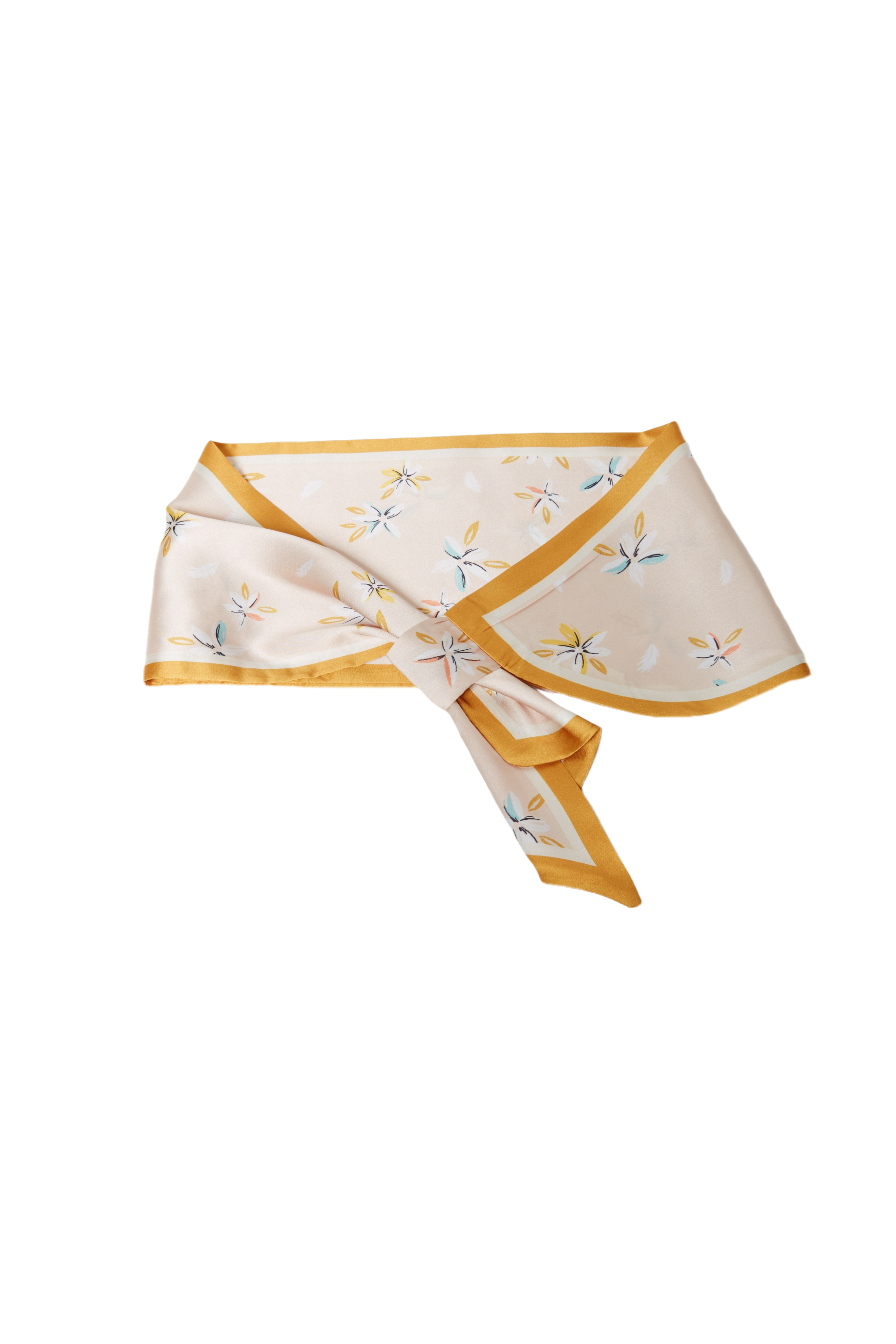 Golden Flowers Vintage Neckerchief
