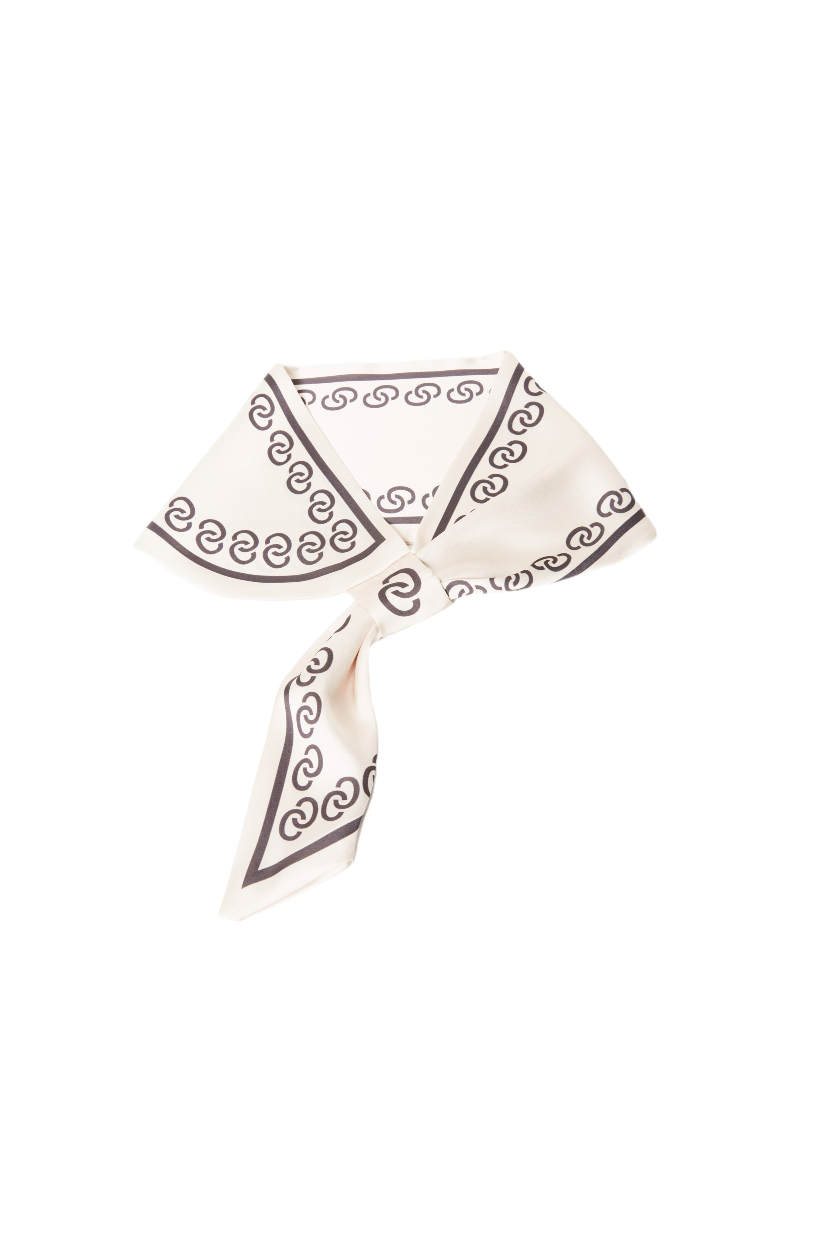 Beige Infinity Ring Vintage Neckerchief
