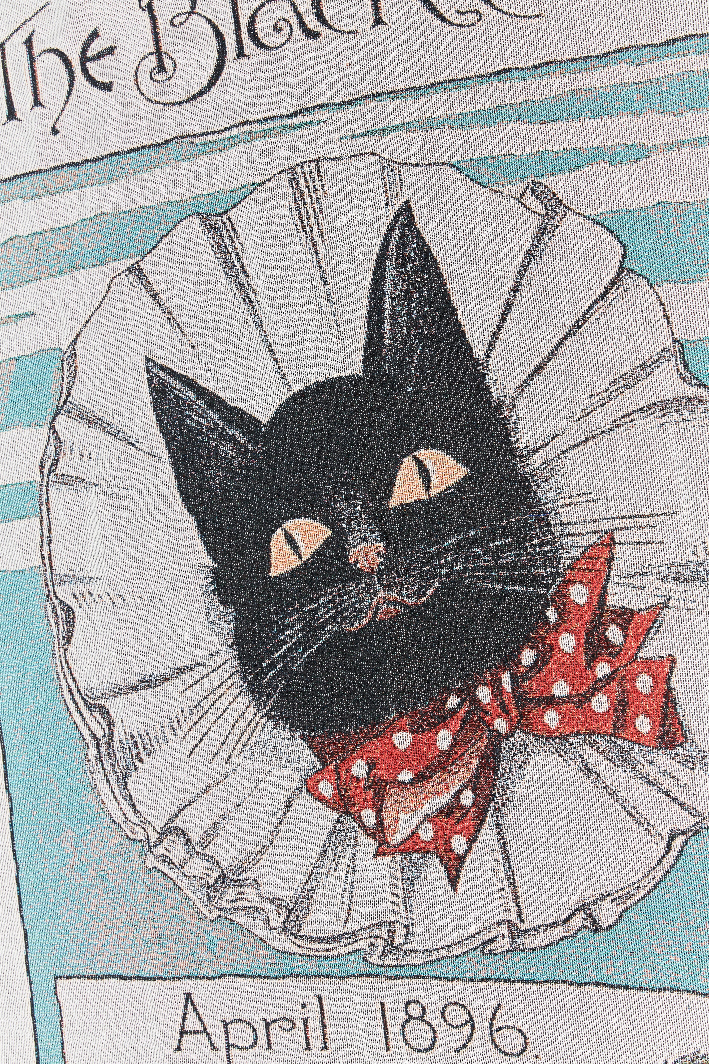 The Black Cat’s Beach, Home Decor, Picnic Throw Blanket