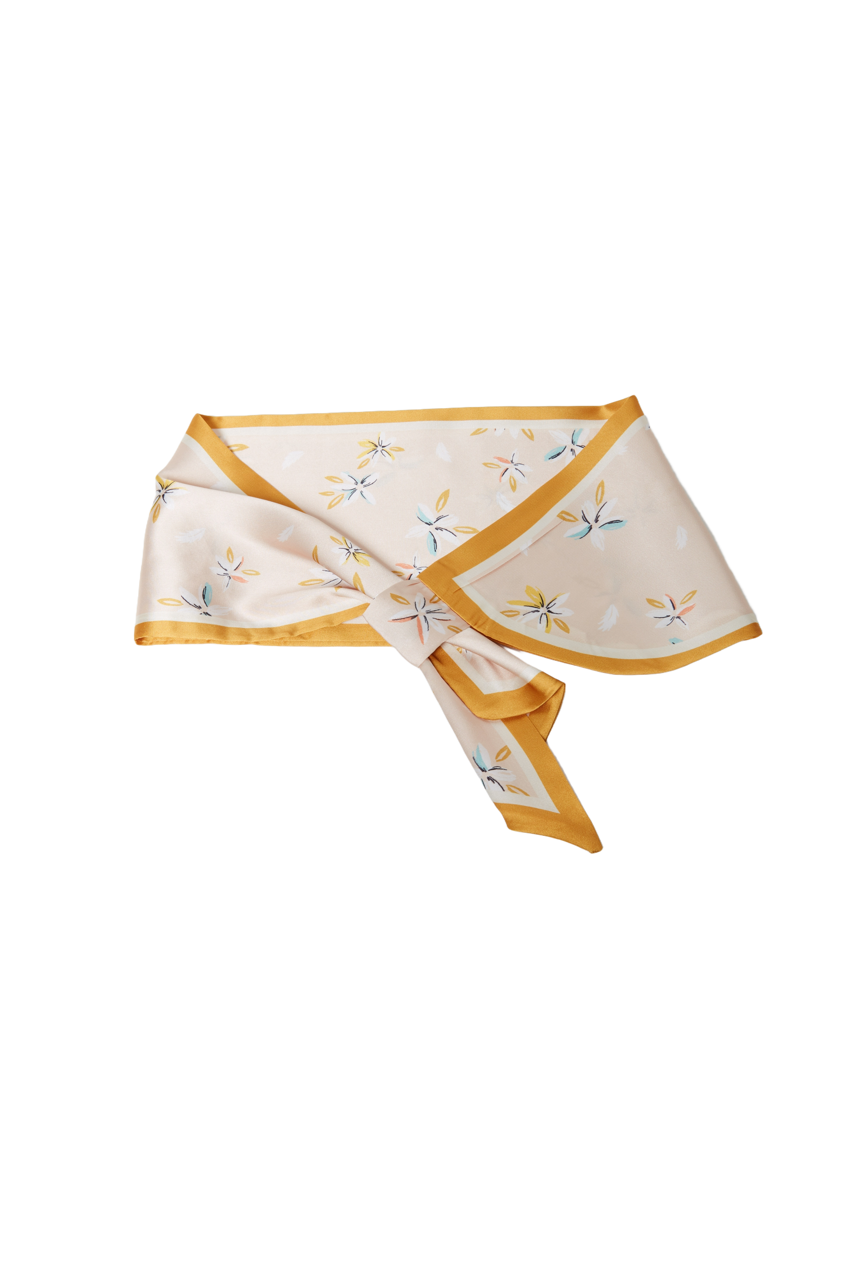 Golden Flowers Vintage Neckerchief