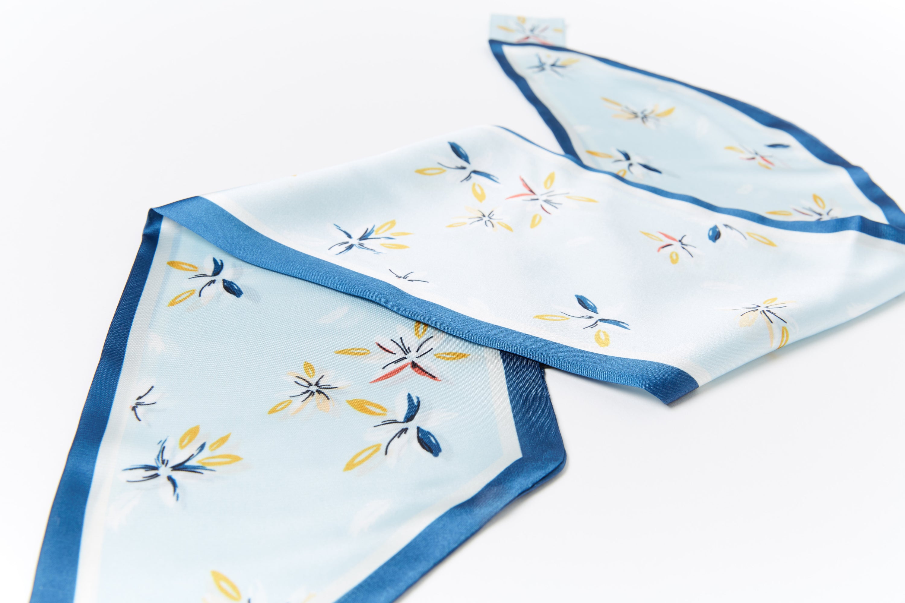 Blue Flowers Vintage Neckerchief